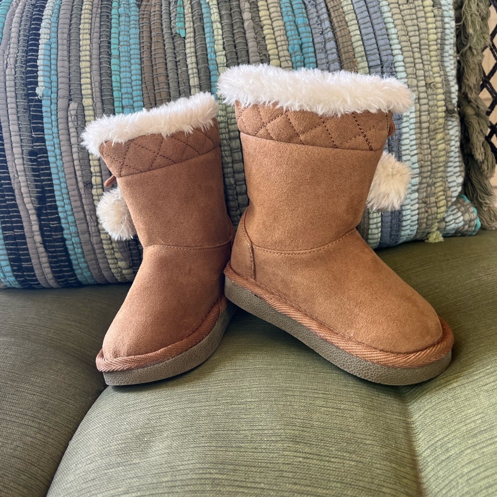 Plush Tan Faux Fur Boots